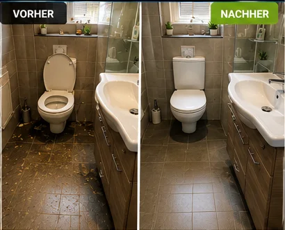 Badezimmer: vorher und nachher